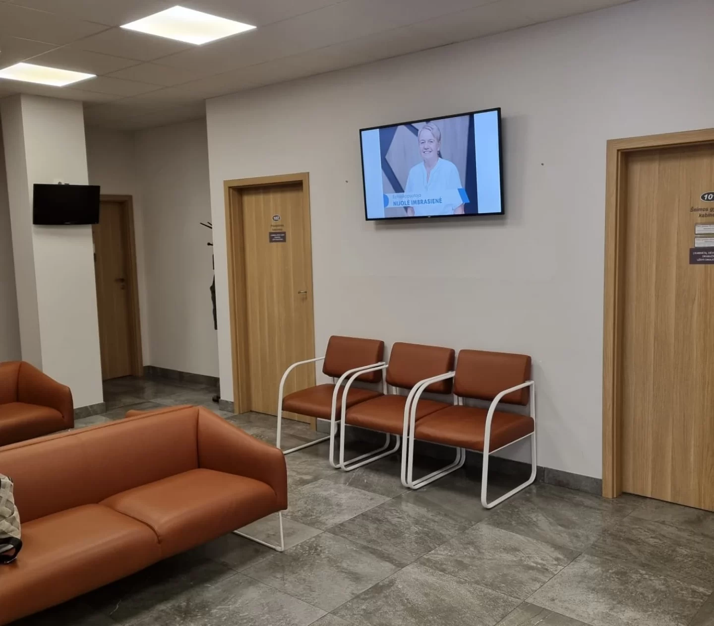 Klaipėdos Affidea klinikos ekranai