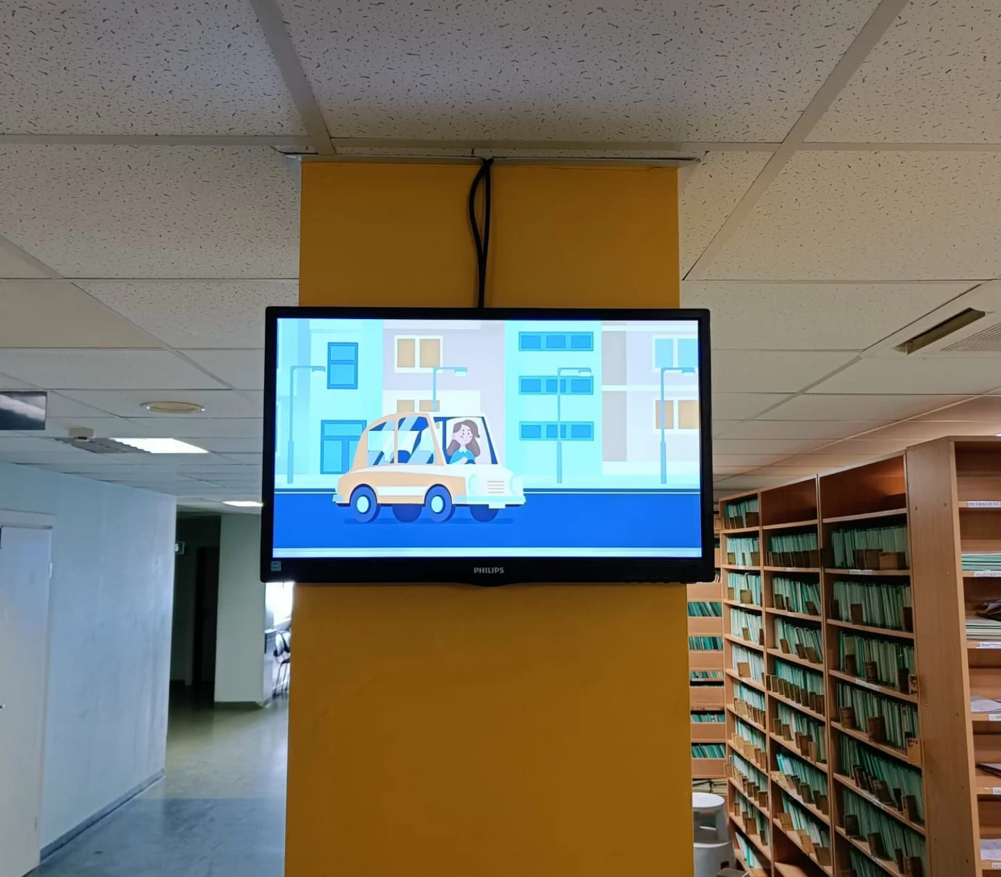 Reklaminiai ekranai Alytaus apskrities S. Kudirkos ligoninės konsultacijų poliklinikoje