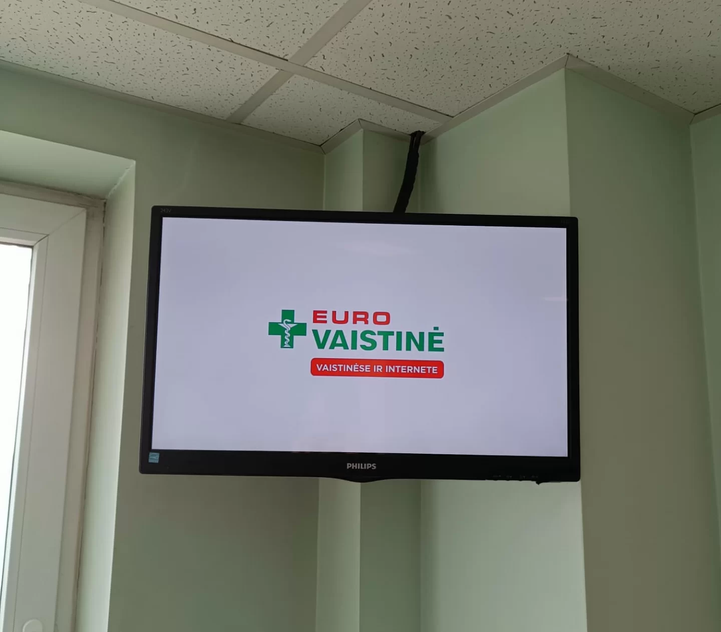 Reklaminiai ekranai Alytaus apskrities S. Kudirkos ligoninės konsultacijų poliklinikoje