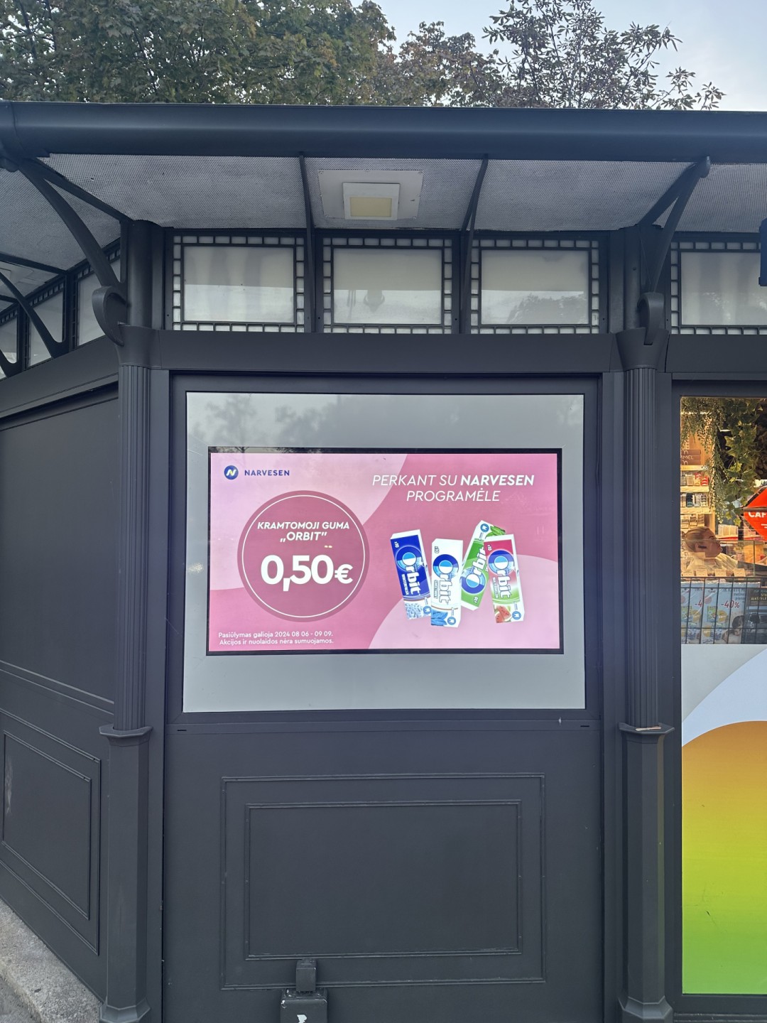 Narvesen LCD ekranų tinklas Klaipėdoje