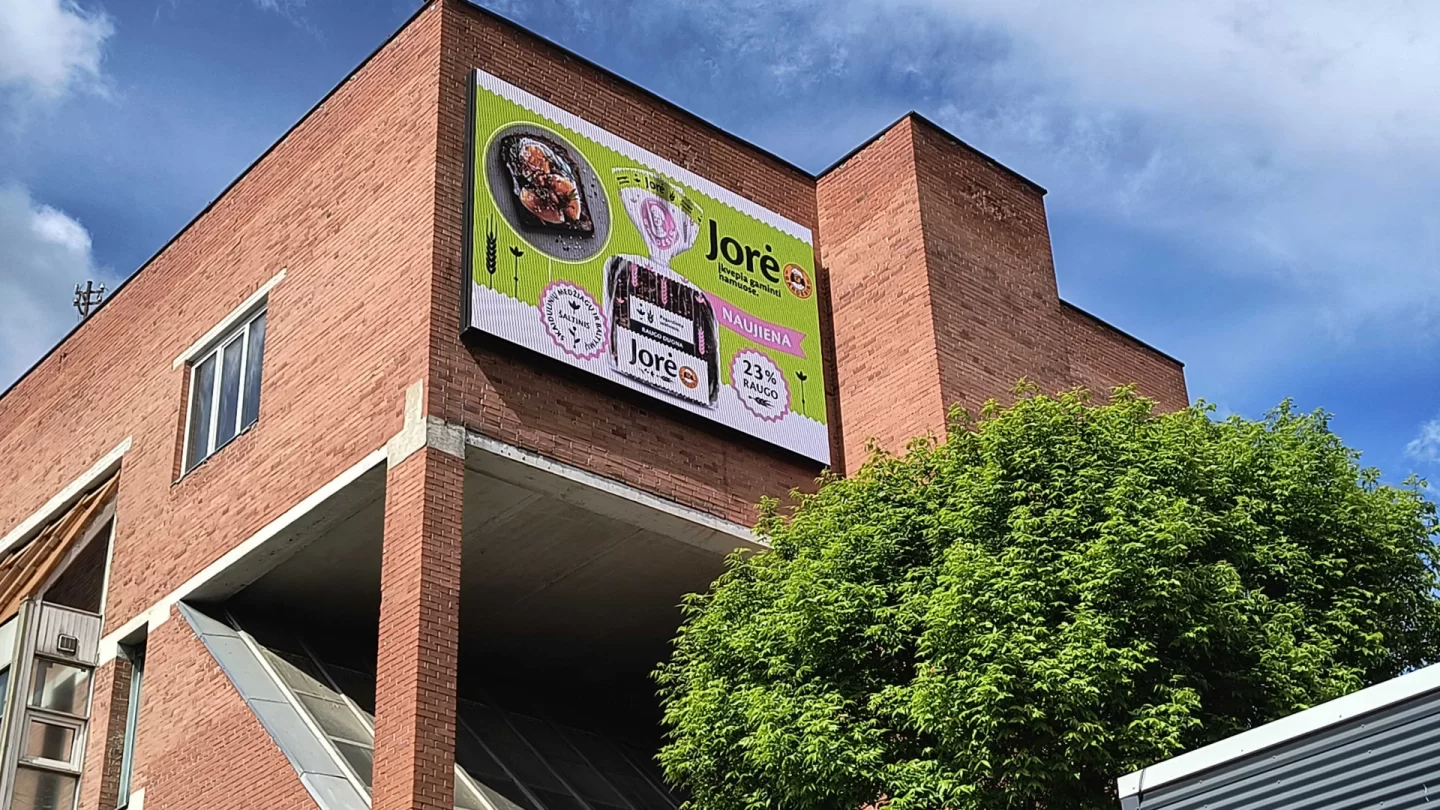 Reklaminis LED lauko ekranas Vilniuje, Naugarduko g. 91