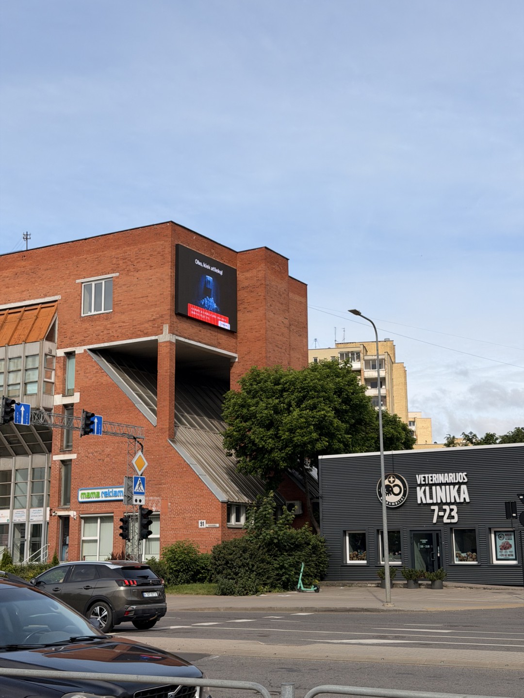 Reklaminis LED lauko ekranas Vilniuje, Naugarduko g. 91