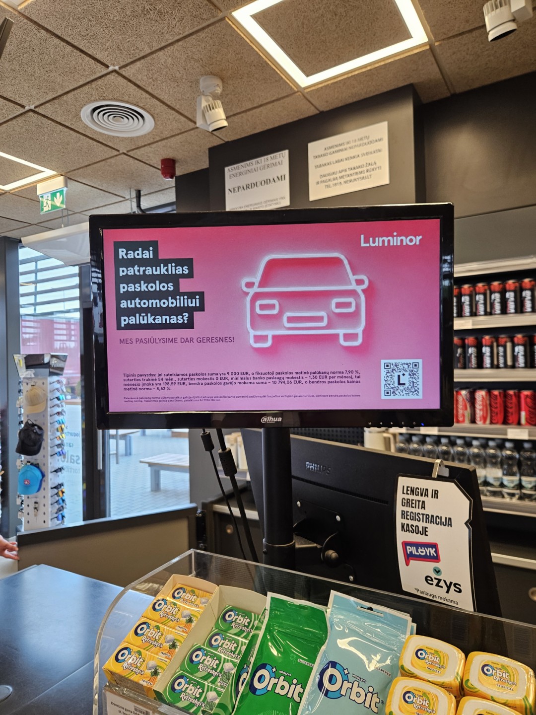 Orlen reklaminiai ekranai Dzūkijoje ir Suvalkijoje