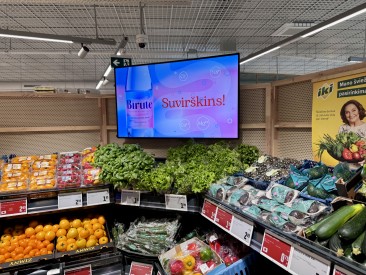 Reklama IKI parduotuvėse