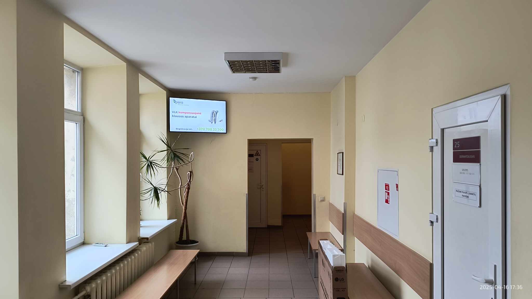 Reklaminiai ekranai VŠĮ Vilniaus centro poliklinikoje, Vytenio filiale