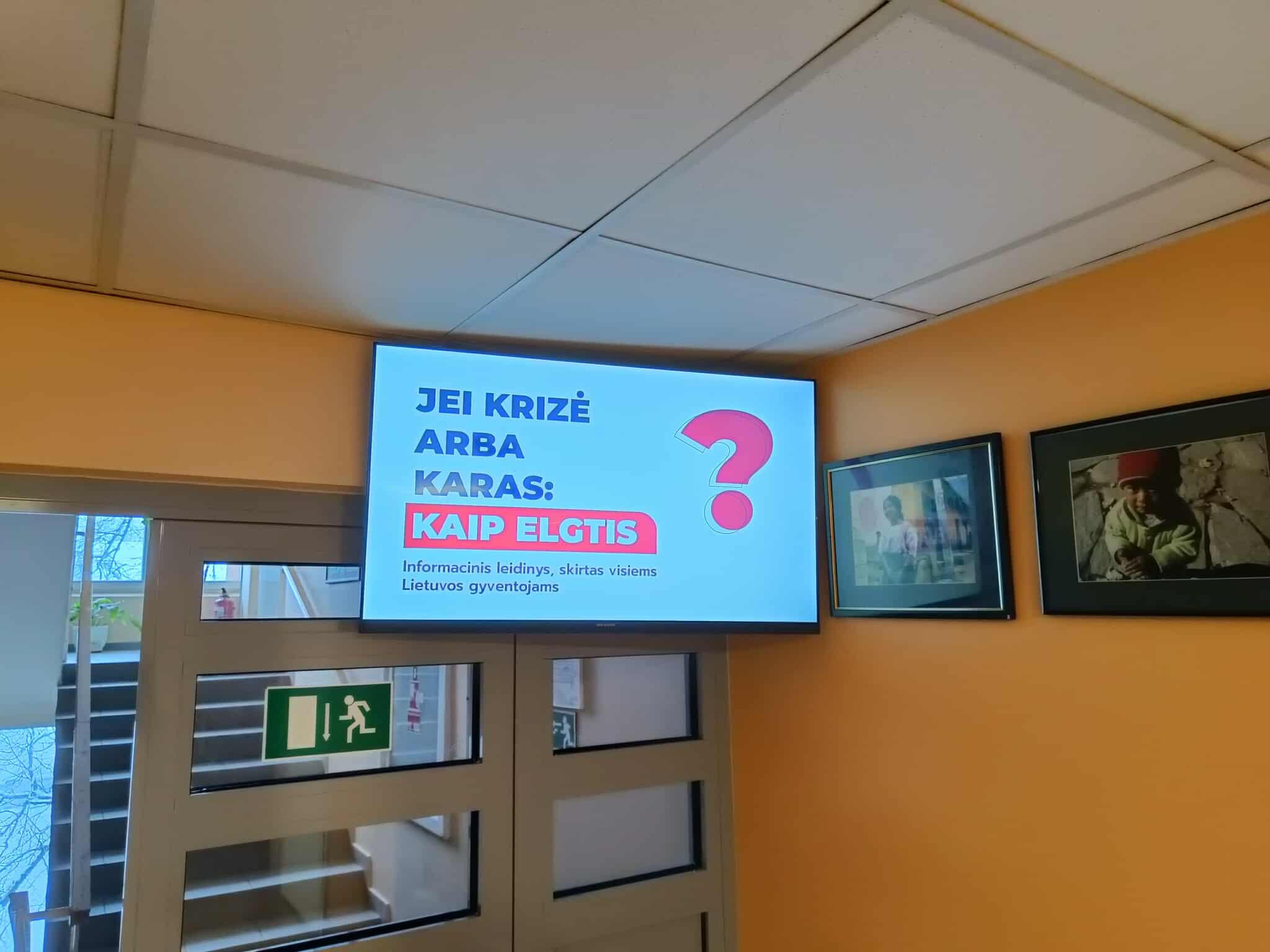 Reklaminiai ekranai Druskininkų pirminės sveikatos priežiūros centre