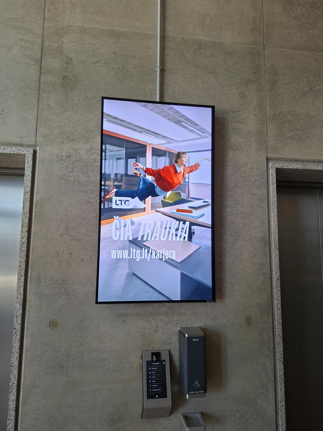 Reklaminiai ekranai Quadrum verslo centre