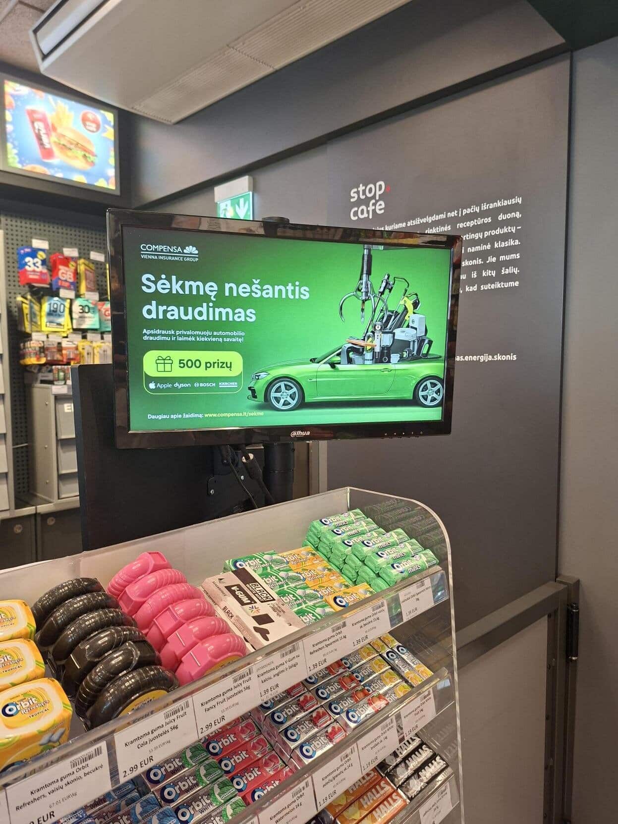 Reklama „Orlen“ degalinėse
