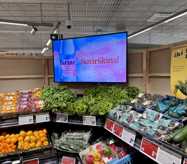 Reklama IKI parduotuvėse